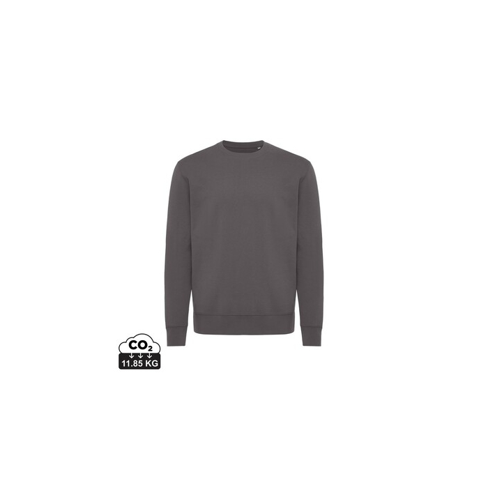 Luźna bluza z bawełny z recyklingu Iqoniq Kruger szary