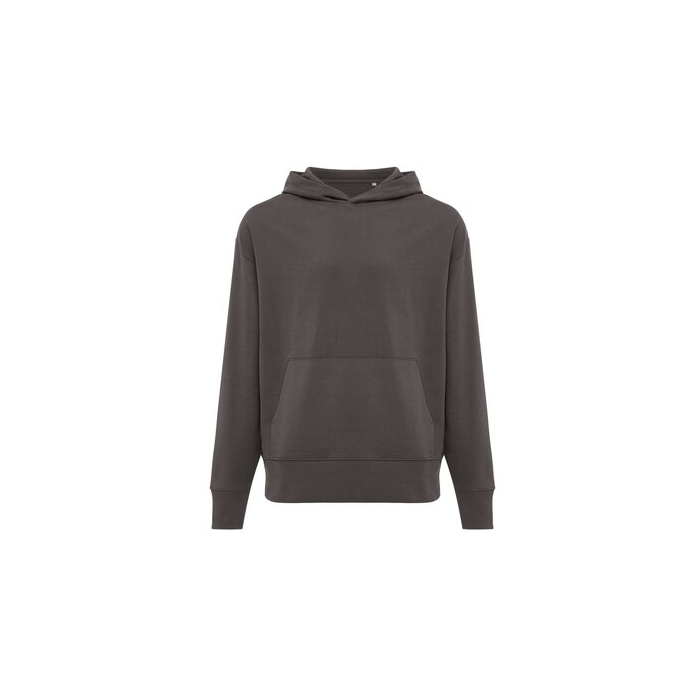 Luźna bluza z kapturem z bawełny z recyklingu Iqoniq Yoho szary