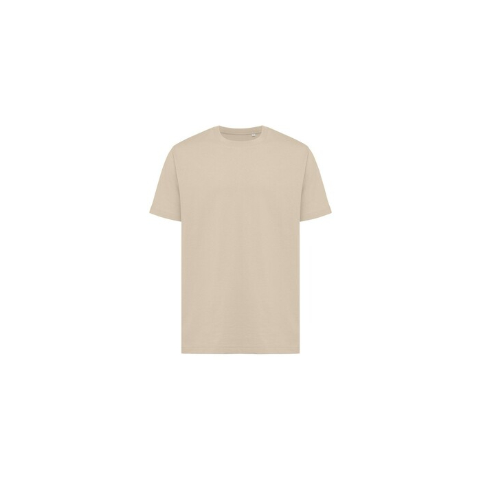 Luźna koszulka Iqoniq Kakadu, bawełna z recyklingu beżowy