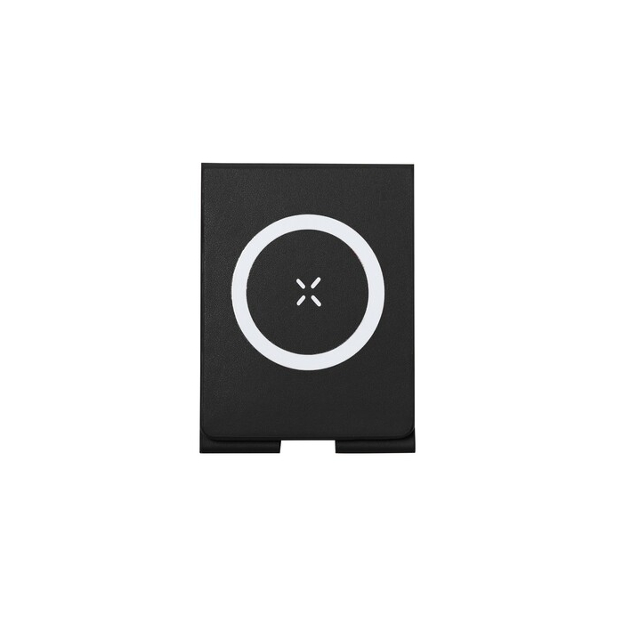 Magnetyczna ładowarka bezprzewodowa 15W, składana, stojak na telefon czarny