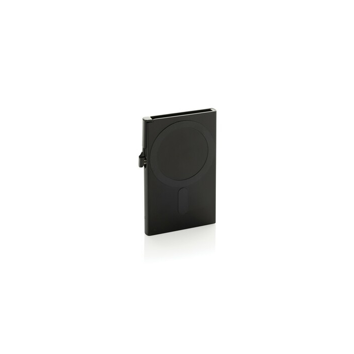 Magnetyczne etui na kartę kredytową, ochrona RFID black