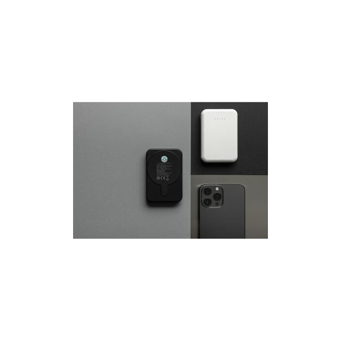 Magnetyczny bezprzewodowy power bank 5000 mAh, 5W Stellar czarny