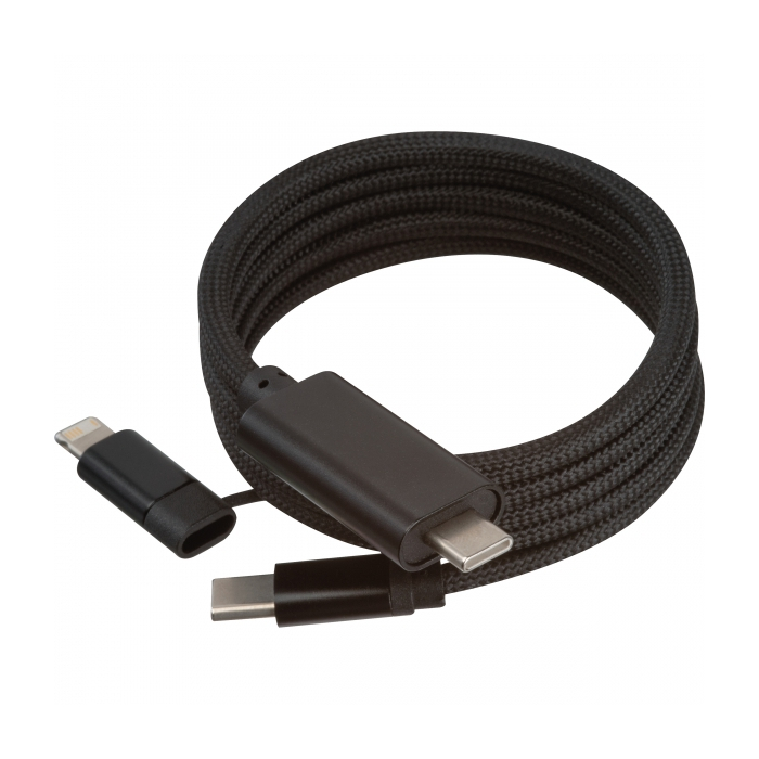 Magnetyczny kabel do ładowania, czarny