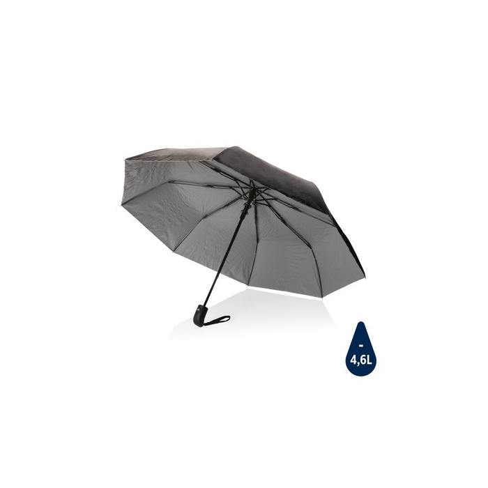 Mały parasol 21" Impact AWARE™ rPET srebrny