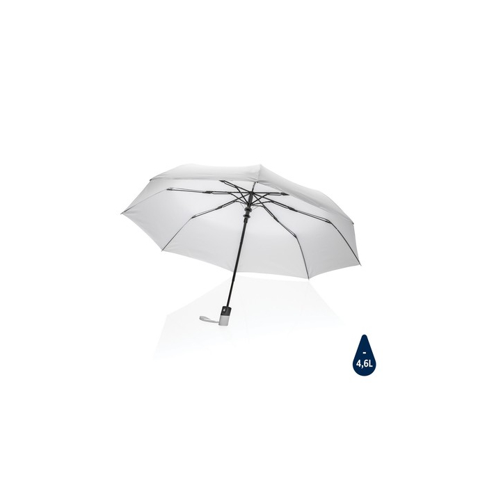 Mały parasol automatyczny 21" Impact AWARE™ rPET biały