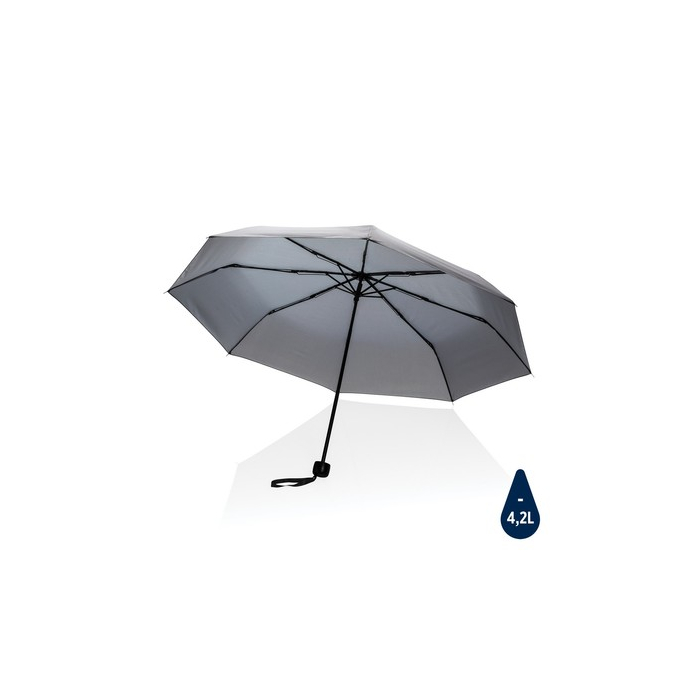 Mały parasol manualny 21" Impact AWARE rPET szary