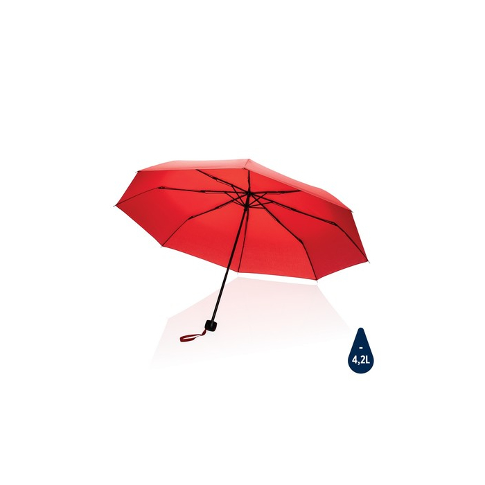 Mały parasol manualny 21" Impact AWARE rPET czerwony