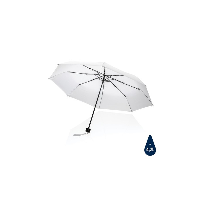 Mały parasol manualny 21" Impact AWARE rPET biały