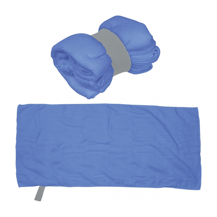 Mały ręcznik z mikrofibry, niebieski