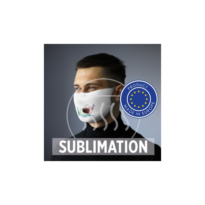 Maseczka wielokrotnego użytku z miejscem na filtr i jonami srebra biały