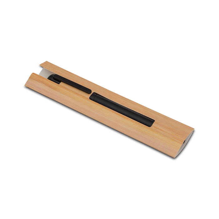 Metalowy długopis w etui Jerome, czarny