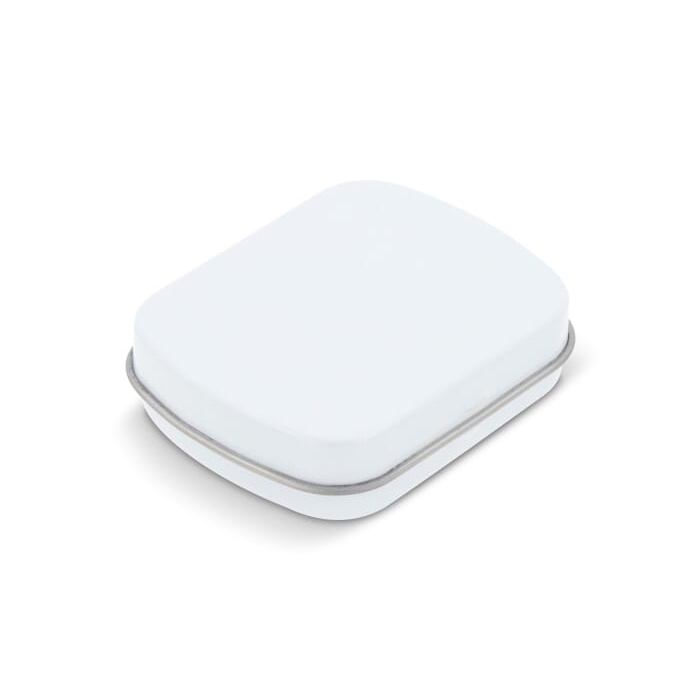 Mini blaszane pudełko miętowe, biały