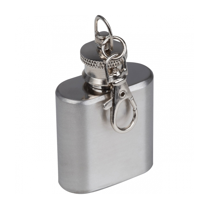 Mini piersiówka brelok 30 ml, szary