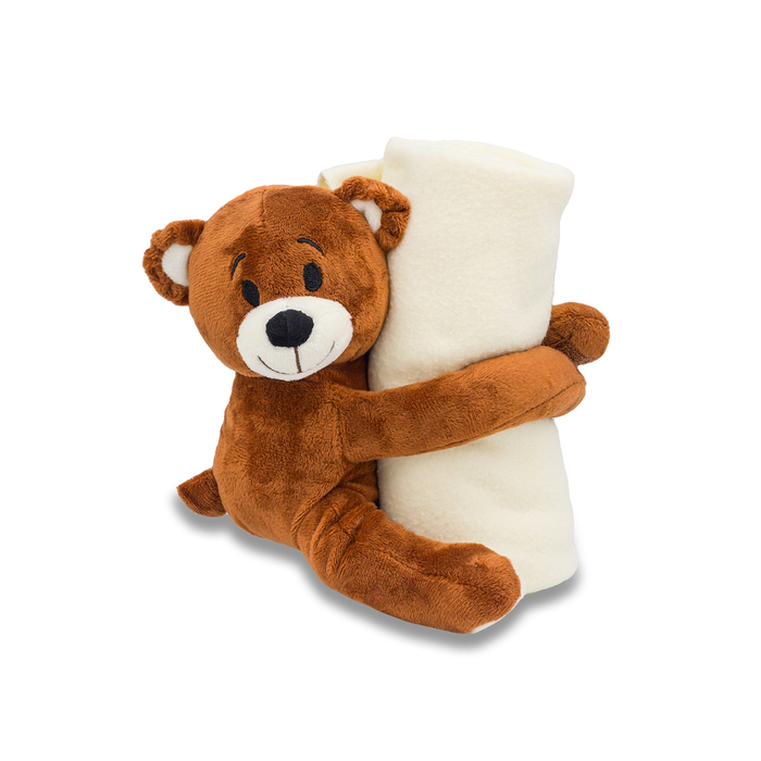 Miś z kocykiem Tuli, brązowy