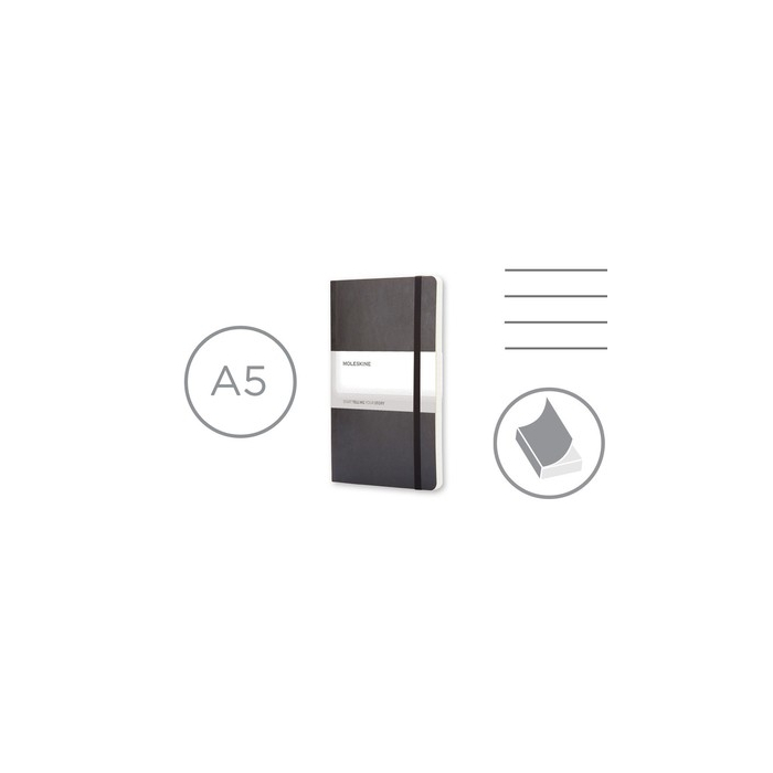 MOLESKINE Notatnik ok. A5 czarny