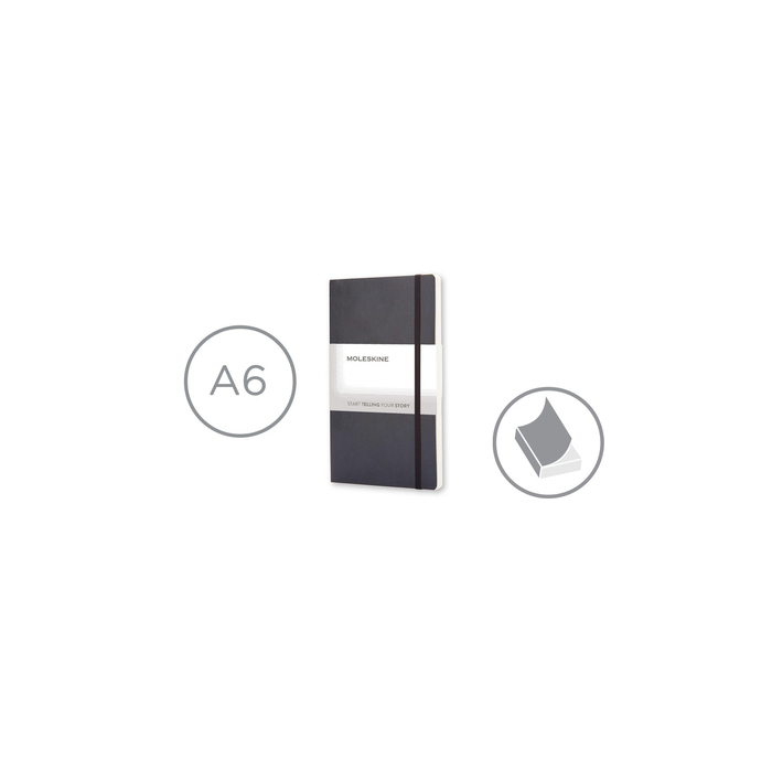 MOLESKINE Notatnik ok. A6 czarny