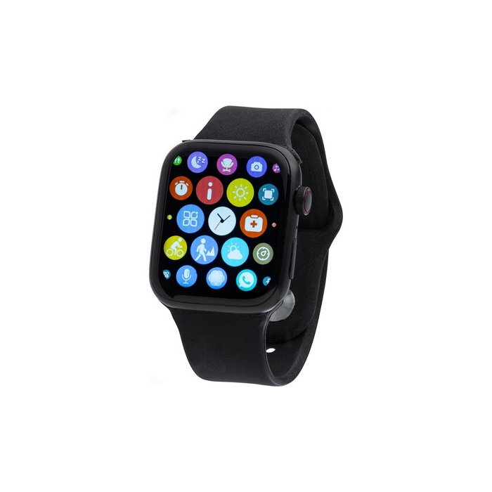 Monitor aktywności, bezprzewodowy zegarek wielofunkcyjny czarny