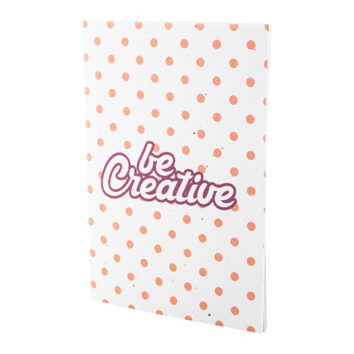 niestandardowy notatnik z papieru nasiennego