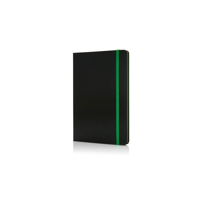 Notatnik A5 Deluxe zielony, czarny