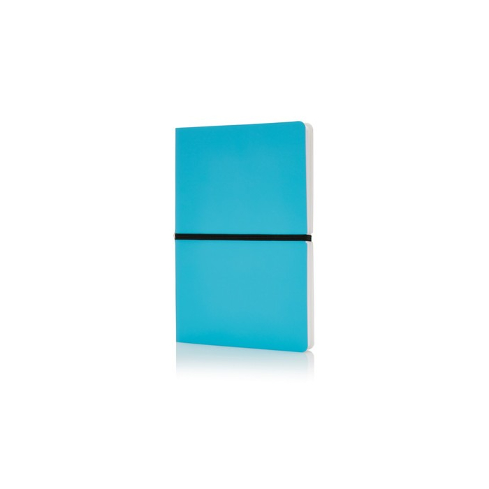 Notatnik A5 Deluxe, miękka okładka niebieski