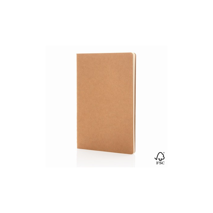 Notatnik A5, miękka okładka brązowy