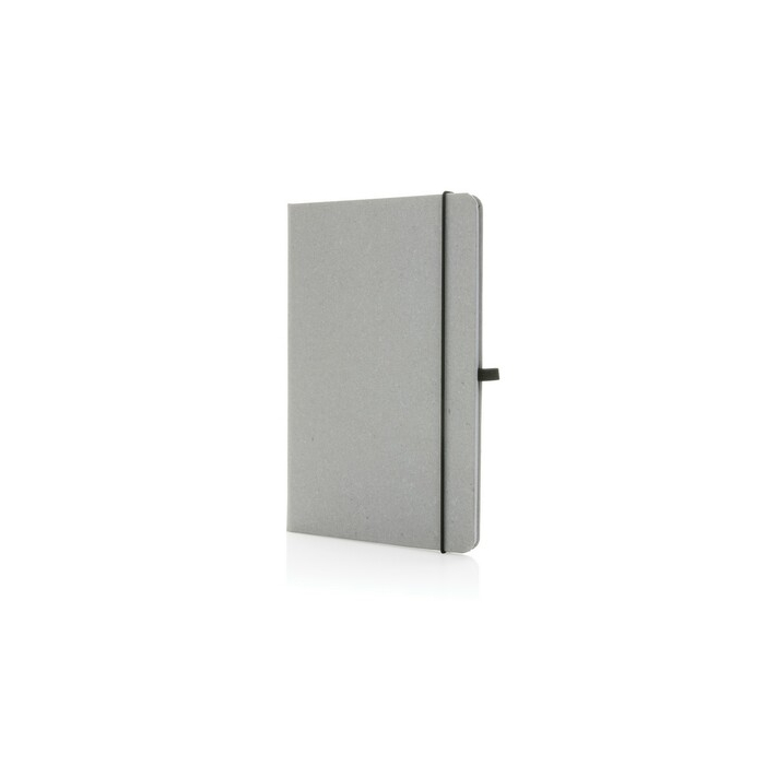 Notatnik A5, skórzana okładka szary