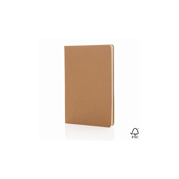 Notatnik A5, twarda okładka brązowy