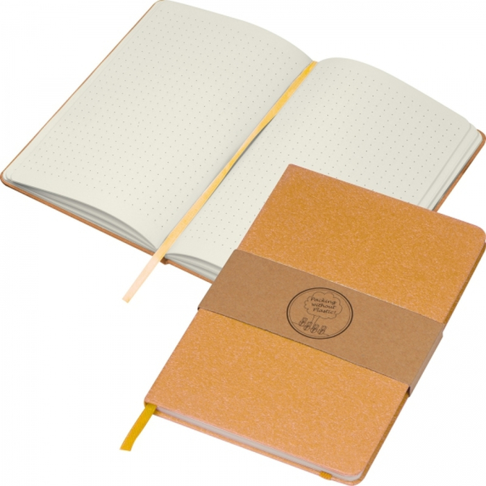 Notatnik A5 w kropki, brązowy