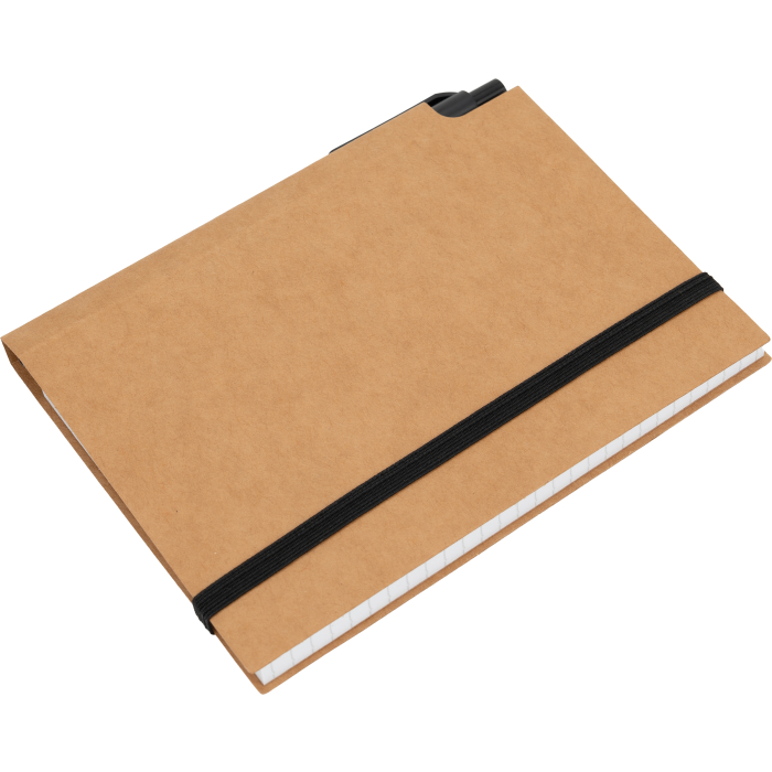 Notatnik A6 w kratkę, brązowy