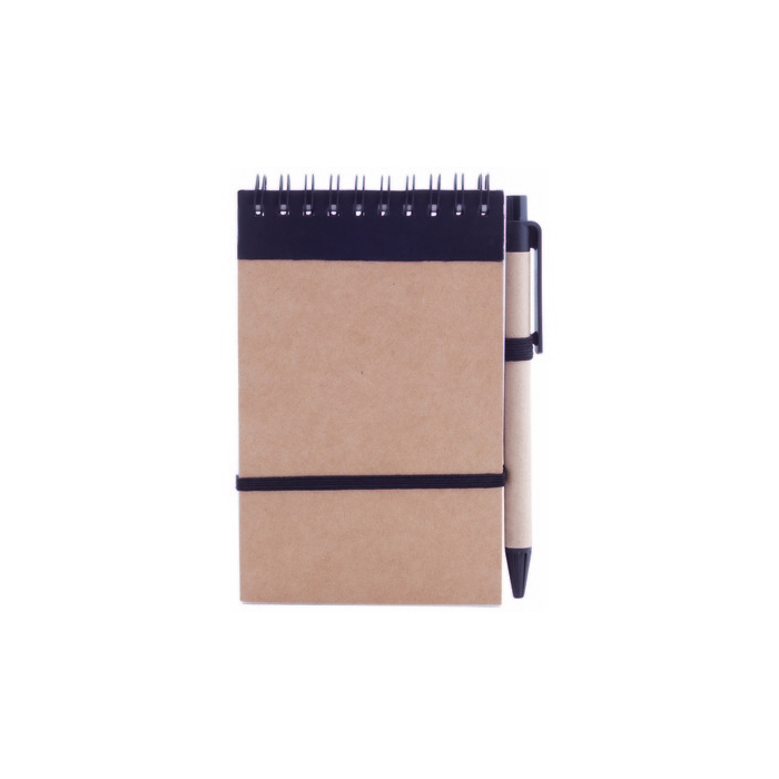 Notatnik ok. A6 z długopisem czarny