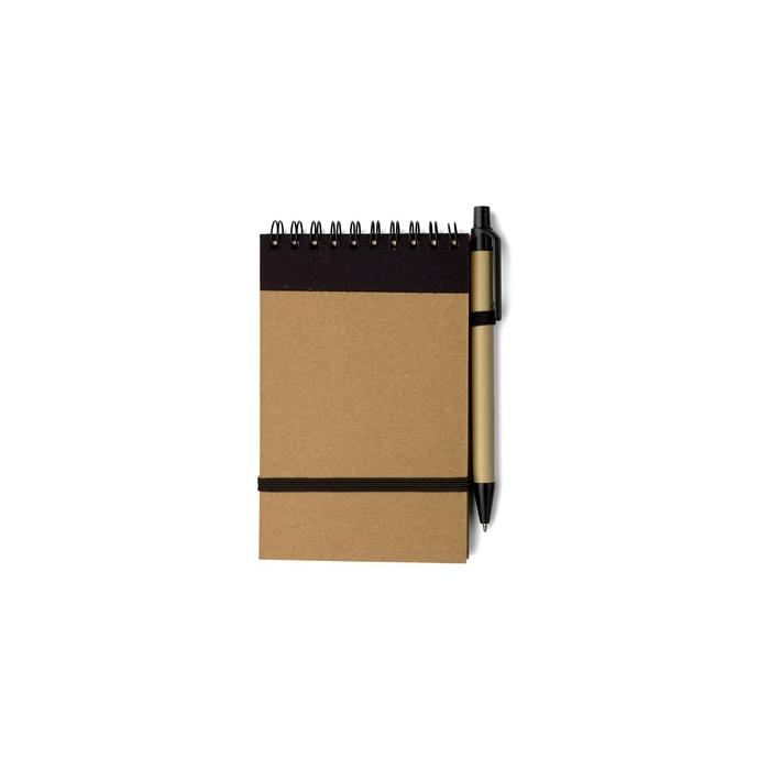 Notatnik ok. A6 z długopisem czarny