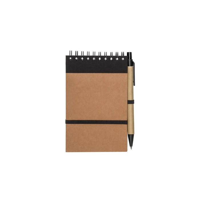 Notatnik ok. A6 z długopisem | Chapman czarny