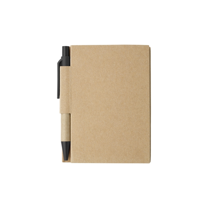 Notatnik ok. A7 z długopisem czarny