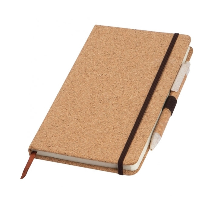 Notes A5 w kropki z długopisem BASTOGNE, beżowy