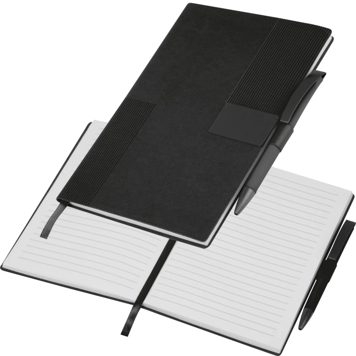 Notes A5 w linie z długopisem MERSIN, czarny
