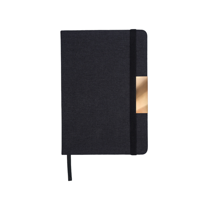 Notes A5, w oprawie z materiału RPET, Westminster, czarny