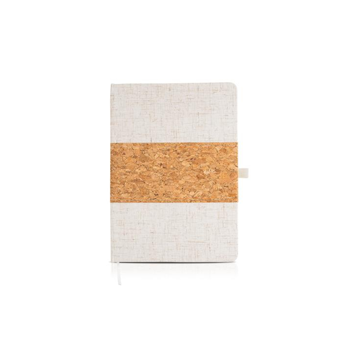 Notes A5 z okładką z lna i korka / BigBang