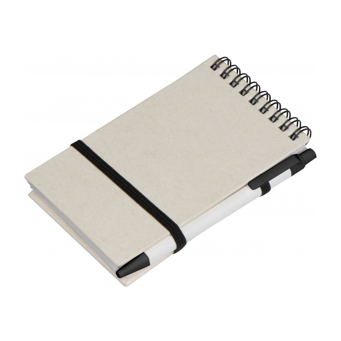 Notes A6 w linie z długopisem AUSTIN, beżowy