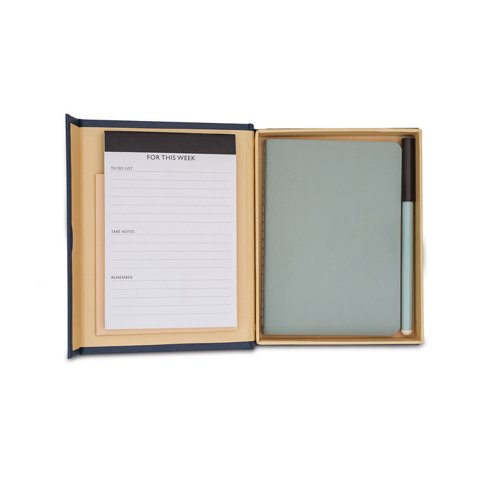 Notes i planner w upominkowym pudełku Kampa, granatowy