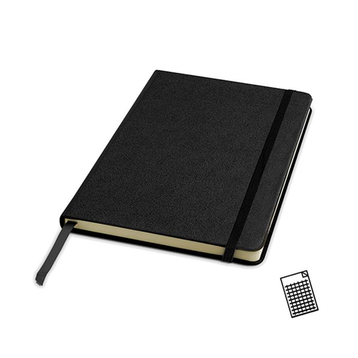 Notes tekturowy w twardej okładce z kieszonką / Kinygrid