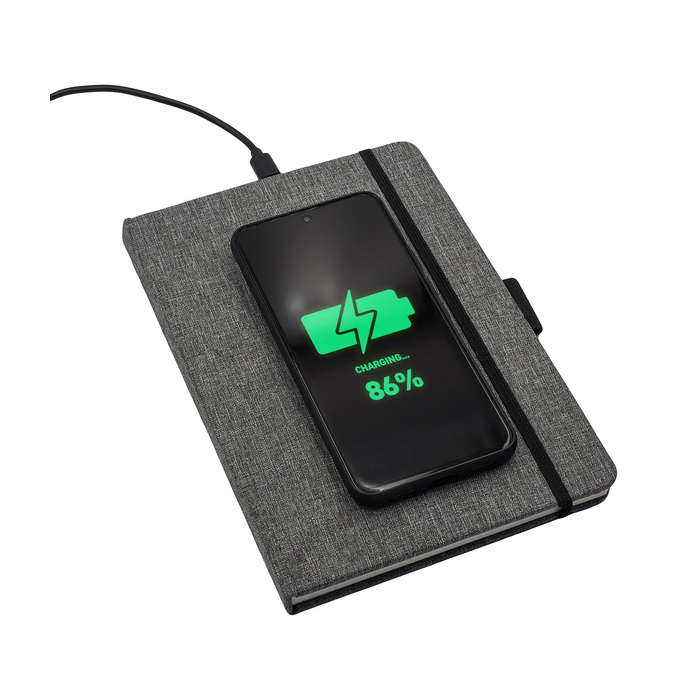 Notes z ładowarką indukcyjną Bartisi, szary