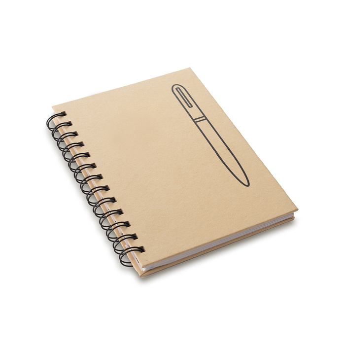 Notes z magnesem na długopis Attract, beżowy