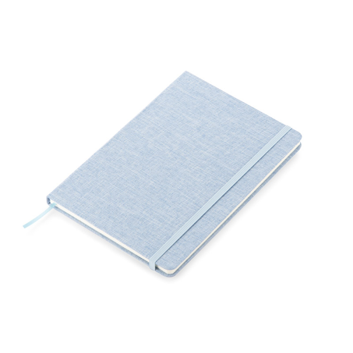Notes z recyklingowanej bawełny BIVELLO A5 błękitny