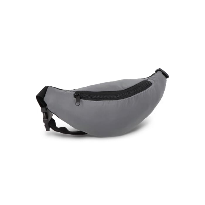 Odblaskowa saszetka biodrowa Zola, szary