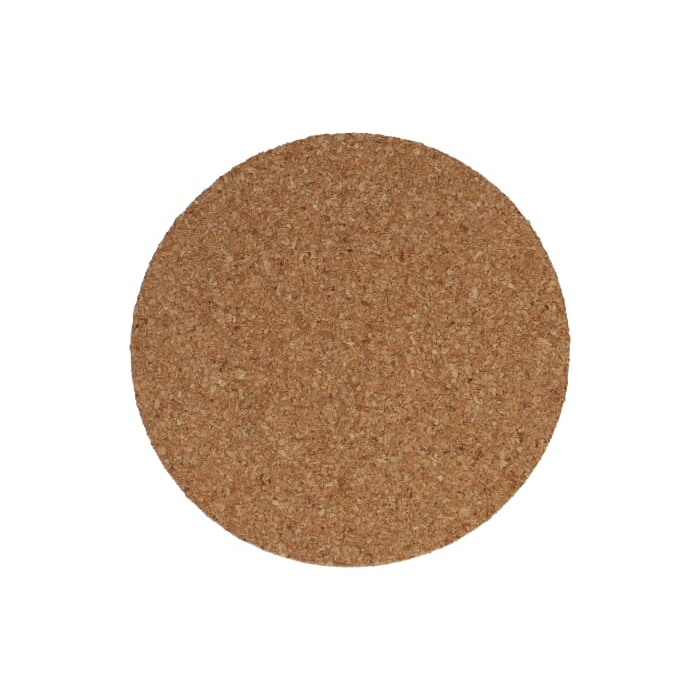 Okrągła podkładka korkowa, naturalny