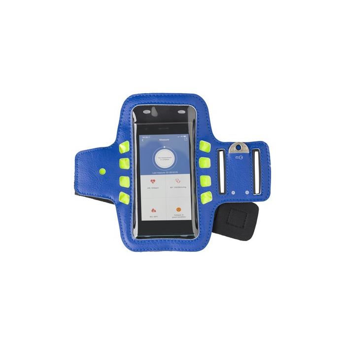 Opaska na ramię, etui na telefon ze światłem LED niebieski