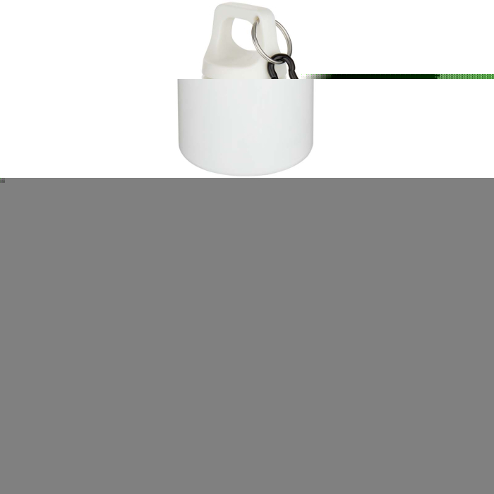 Oregon butelka na wodę o pojemności 750 ml z w jednolitym kolorze z karabińczykiem, wykonana z tworzyw sztucznych pochodzących z recyklingu z certyfikatem RCS  