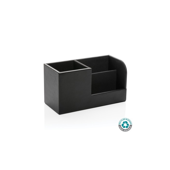 Organizer na biurko Swiss Peak, PU z recyklingu black