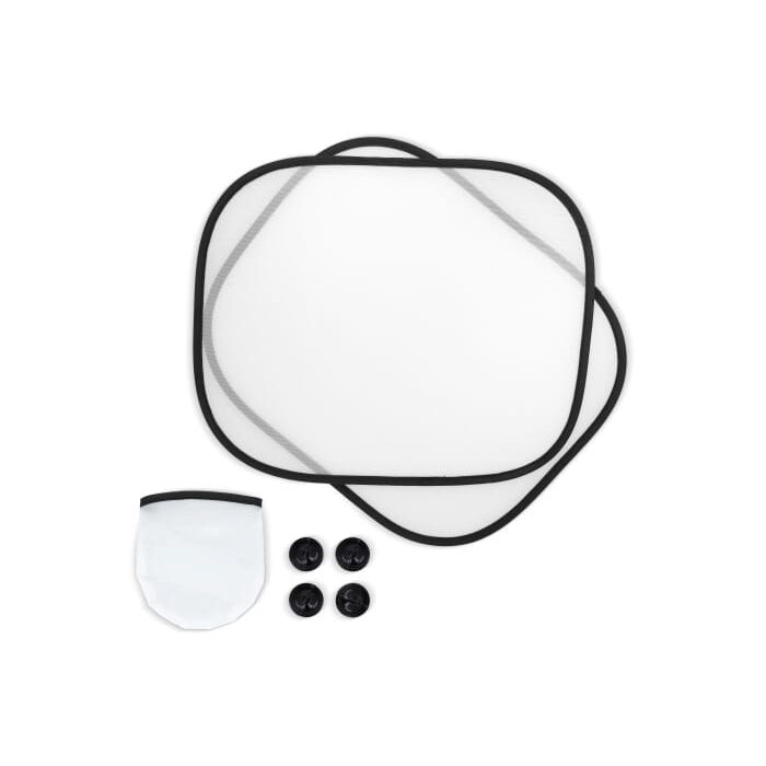 Osłona przeciwsłoneczna na okno samochodowe, zestaw 2 szt. z etui sublimacja 