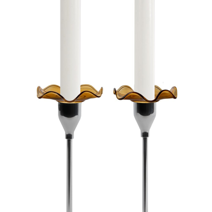 Osłonki na świecę VIVA 2-szt, bursztynowy